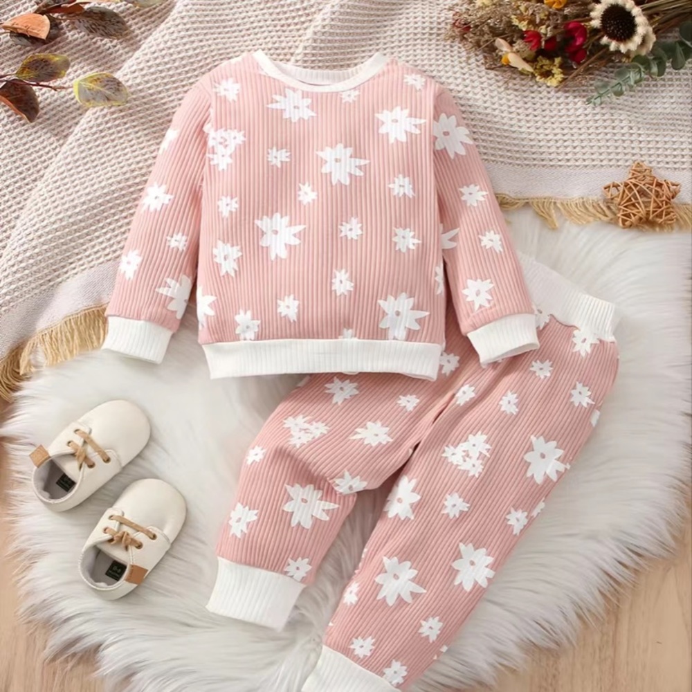 SALE Pink Floral Matching Set - Picture 1 of 3